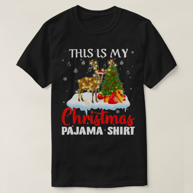 Das ist meine Weihnachts-Pajama-Hirsch-Matchfamili T-Shirt (Design vorne)