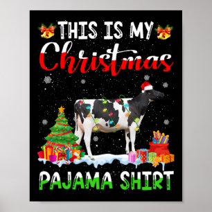 Das ist meine Weihnachts Pajama Milchkuh Lover Xma Poster