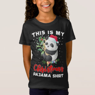 Das ist meine Weihnachts-Pajama Niedlich-Panda-Wei T-Shirt
