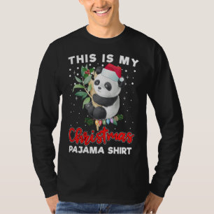Das ist meine Weihnachts-Pajama Niedlich-Panda-Wei T-Shirt