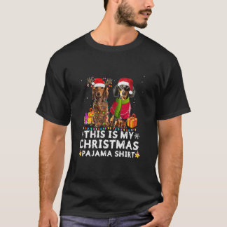 Das ist meine Weihnachts-Pajama-Shirt-Dackel Santa T-Shirt