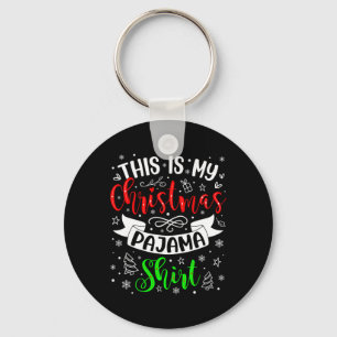 Das ist meine Weihnachts-Pajama-Weihnachtsfamilie Schlüsselanhänger