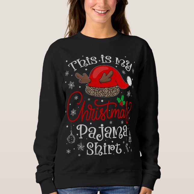 Das ist meine Weihnachts-Pajama-Weihnachtsfamilie  Sweatshirt (Vorderseite)