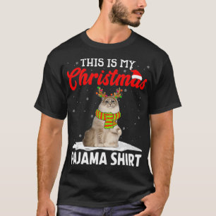 Das ist meine Weihnachts-Pyjama-Ragdoll-Katze T-Shirt