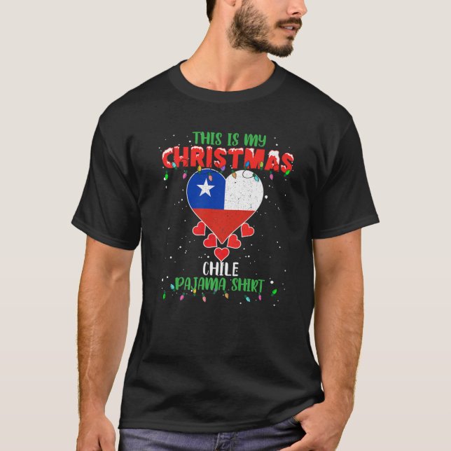 Das ist meine Weihnachtsbeleuchtung Liebe Chile Fl T-Shirt (Vorderseite)