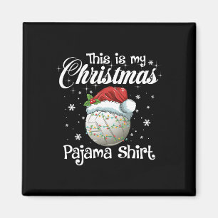 Das ist meine Weihnachtsfamilie Pajama Xmas Volley Magnet