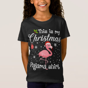 Das ist meine Weihnachtsfeier Pajama Flamingo Love T-Shirt