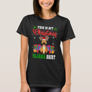 Das ist meine Weihnachtsfeier Pajama Santa Reindee T-Shirt