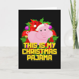 Das ist meine Weihnachtsfeiertage Pig Niedlichen W Karte