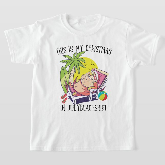 Das ist meine Weihnachtsferien im Juli Sommerstran T-Shirt (Ablage )