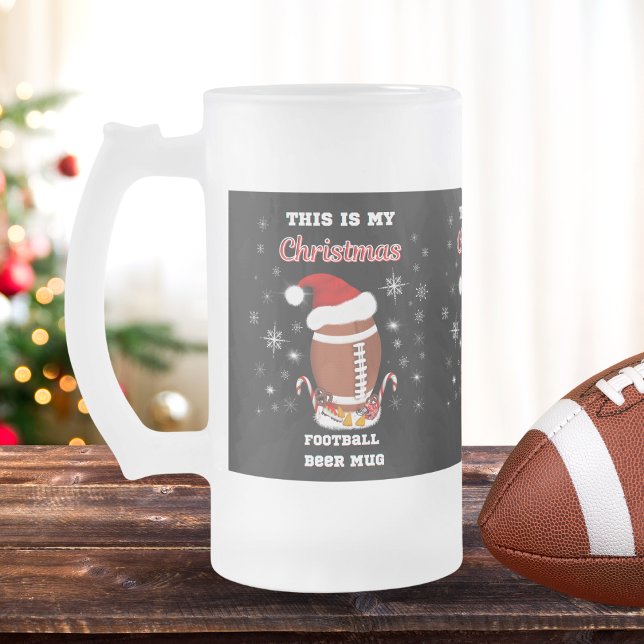 Das ist meine Weihnachtsfußball-Tasse Mattglas Bierglas (Von Creator hochgeladen)