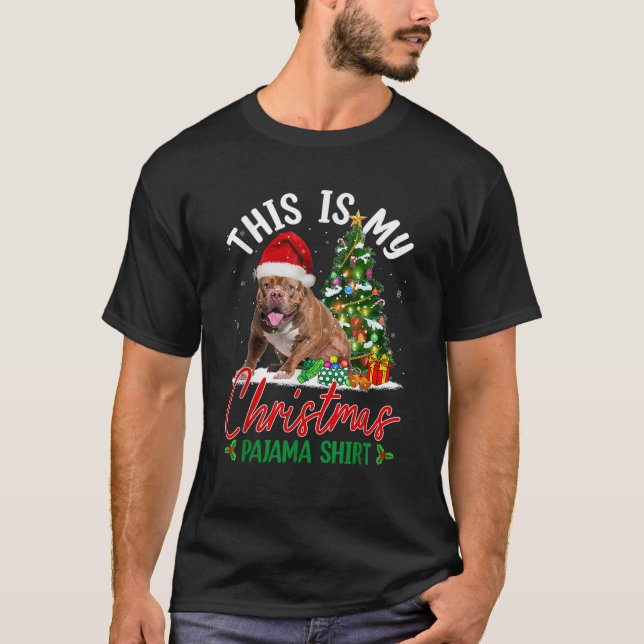 Das ist meine Weihnachtsmannmütze des Pajama Pitbu T-Shirt (Vorderseite)