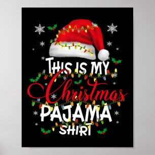 Das ist meine Weihnachtsweihe Pajama Lights Men Wo Poster