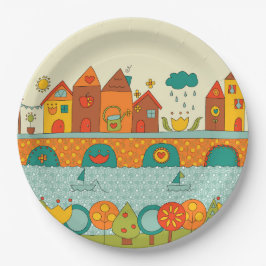 Das ist meine Zuhause Pappteller