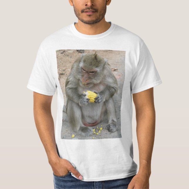 Das ist meins! ... Wild Thai Macaque Monkey T-Shirt (Vorderseite)