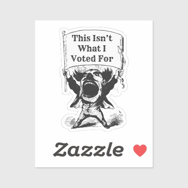 Das ist nicht das, wofür ich gestimmt habe aufkleber (Blatt)