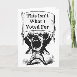 Das ist nicht das, wofür ich gestimmt habe karte