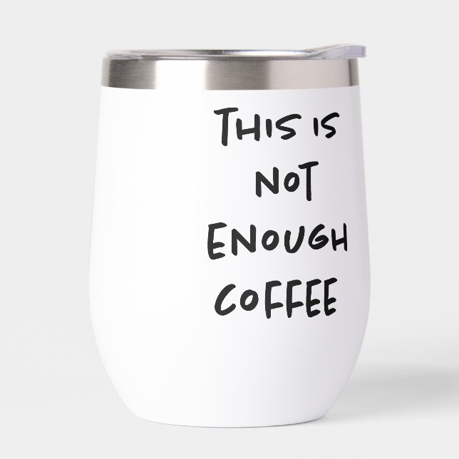 Das ist nicht genug Kaffee auf Weiß (Links)
