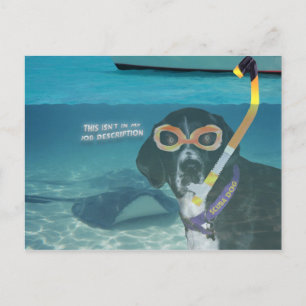 Das ist nicht in meiner Arbeitsbeschreibung Postkarte