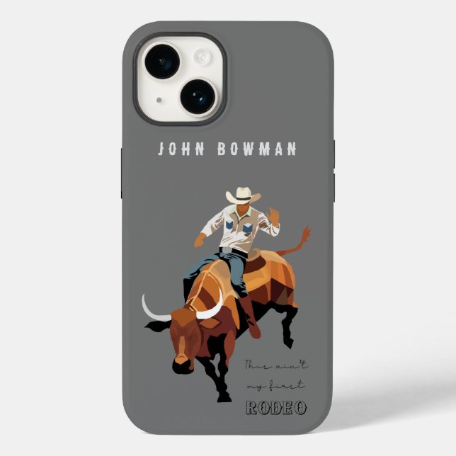 Das ist nicht mein erstes RODEO: Bull-Reiter Case-Mate iPhone Hülle (Rückseite)