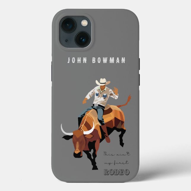 Das ist nicht mein erstes RODEO: Bull-Reiter Case-Mate iPhone Hülle (Rückseite)