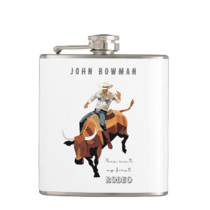 Das ist nicht mein erstes RODEO: Bull-Reiter Flachmann