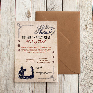 Das ist nicht mein erstes Rodeo, meine dritte Einl Einladung