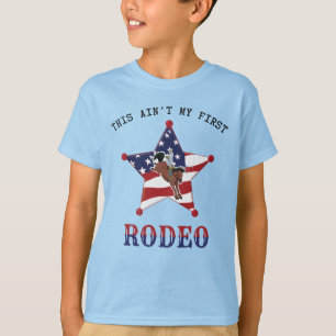 Das ist nicht mein erstes RODEO / Schwarz Letter T T-Shirt