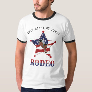 Das ist nicht mein erstes RODEO / schwarzes Letter T-Shirt