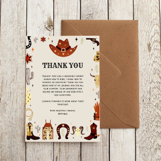 Das ist nicht meine erste Rodeo Boys Dankeschön-Ka Dankeskarte