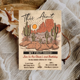 Das ist nicht meine erste Rodeo Cowboy-Geburtstags Einladung