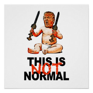 Das ist NICHT normal! Protestsignatur Poster
