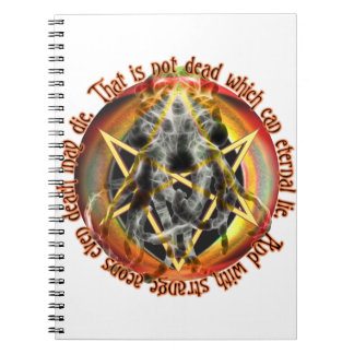 Das ist nicht tot, das ewige Lügen kann Notizblock