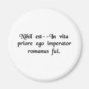 Das ist nichts--in einem vorhergehenden Leben war Magnet