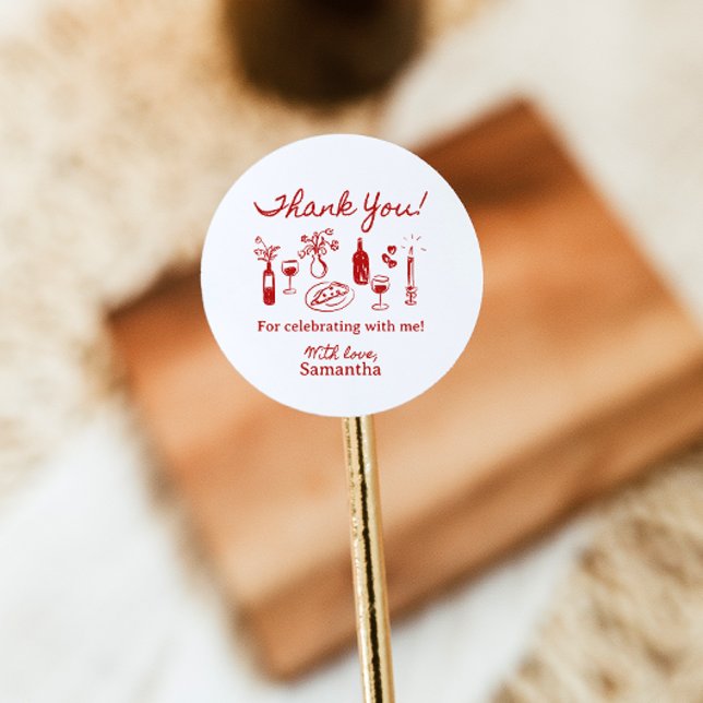 Das ist noch ein italienisches Pizzas-Brautparty Runder Aufkleber (Von Creator hochgeladen)