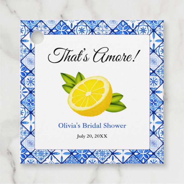 Das ist noch mehr | Brautparty Lemon Geschenkanhänger (Vorderseite)