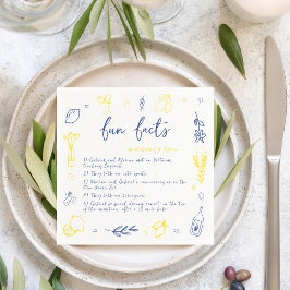 Das ist noch mehr italienische Fun Fakten Neuaufla Serviette