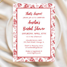 Das ist noch mehr italienisches Pizza Party Rotes 