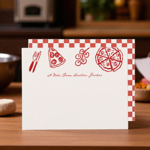 Das ist noch Pizza Party Pizza Themed Personalisie Mitteilungskarte