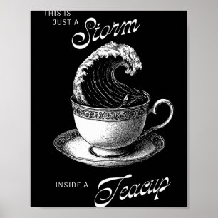 Das ist nur ein lustiger Teeliebhaber-Vin in einer Poster