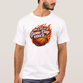 Das Ist Nur Meine Stimme Am Spieltag | Lustiger Ba T-Shirt