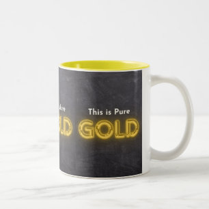 Das ist reines Gold Zweifarbige Tasse