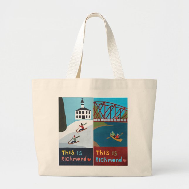 Das ist Richmond Tote Bag (Design #1) Jumbo Stoffbeutel (Vorne)