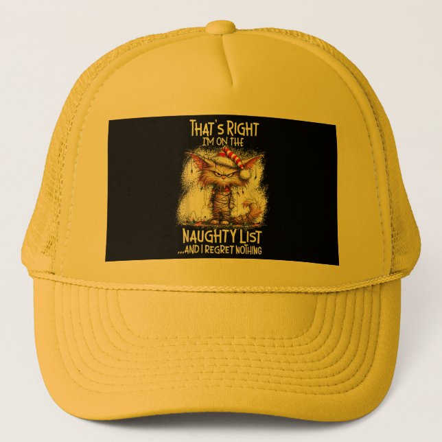 Das ist richtig, ich bin auf der unheimlich langen truckerkappe (Vorderseite)