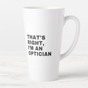 DAS IST RICHTIG, ICH BIN OPTIKER MILCHTASSE