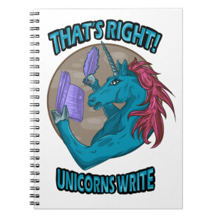 Das ist richtig! Unicorns Write Notizblock
