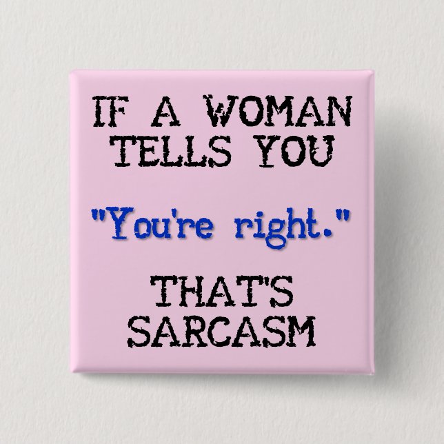 Das ist Sarcasm Funny Button Abzeichen Pin (Vorderseite)