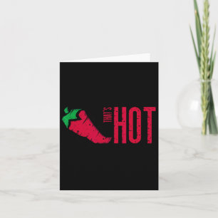Das ist scharfe rote Chili-Schote Karte