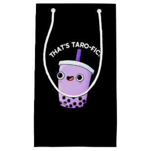 Das ist Taroffic Funny Boba Tea Pun Dark BG Kleine Geschenktüte