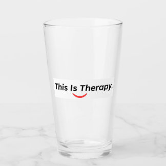 DAS IST THERAPIE Trinkglas Glas